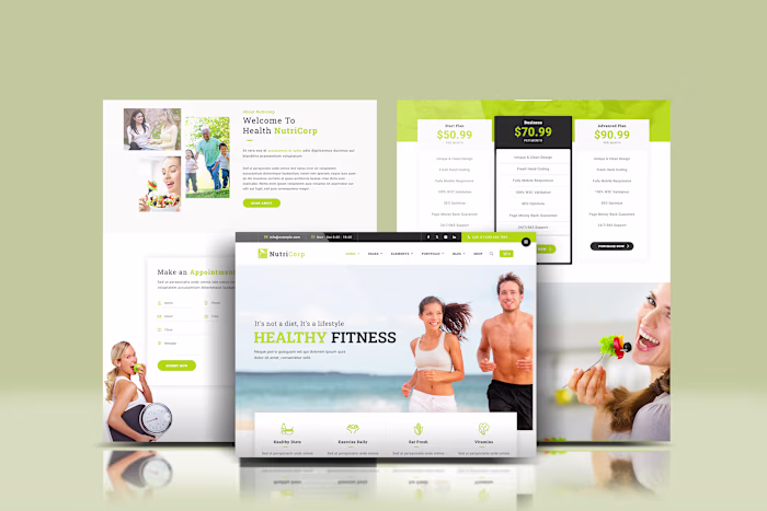 Professional Website Design for Fitness