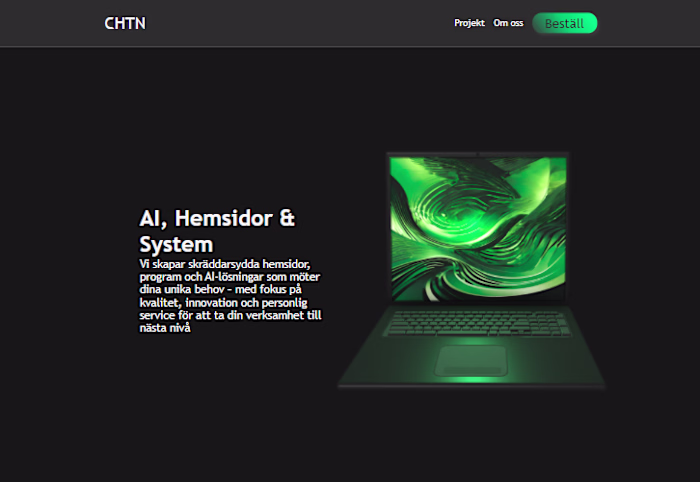 Startup company website