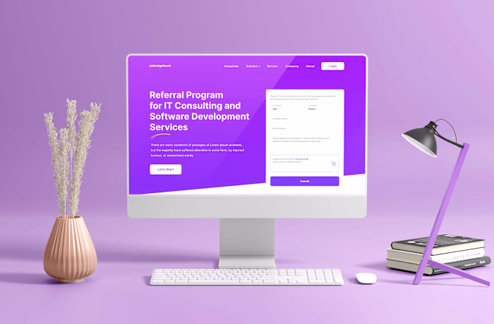 Referral Program - Landing Page UIUX