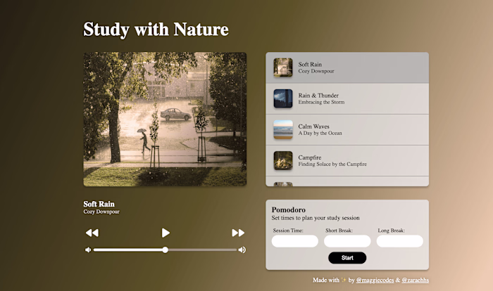 Study with Nature