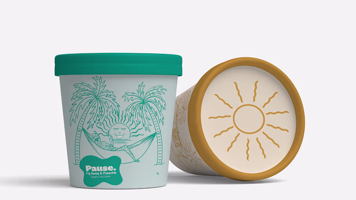 Pause Ice Cream - Packaging and Brand Identity 