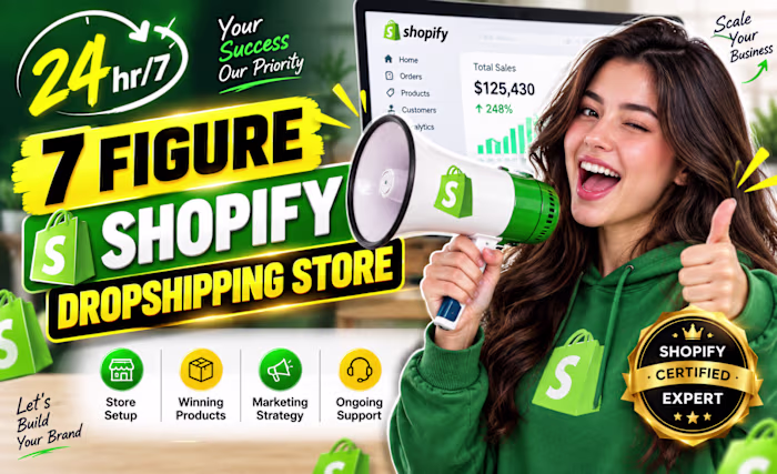 Shopify Dropshipping store design 