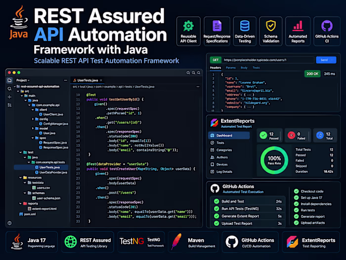 REST Assured API Automation Framework Development