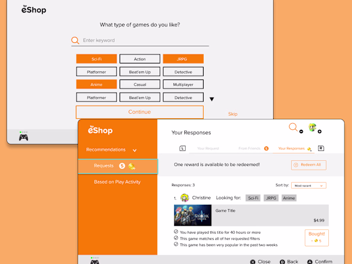 Nintendo eShop *Student Project*
