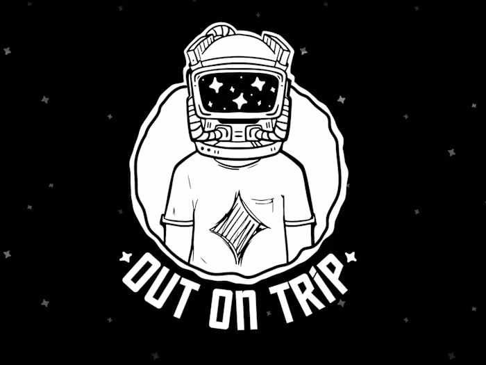 Out on Trip logo design.
