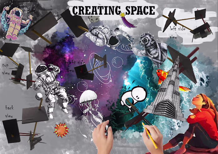 a space in between