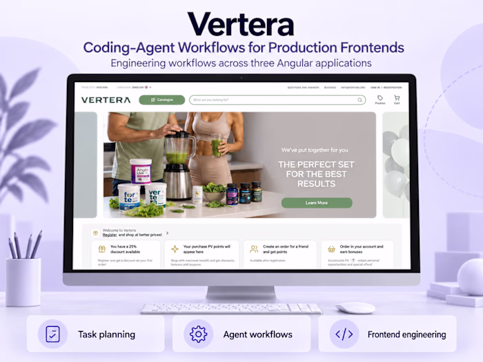 Vertera - Coding-Agent Workflows for Production Frontends