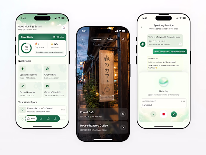 Cresco - AI Language Learning App
