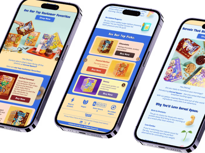 Cereal Space Email Marketing Campaign