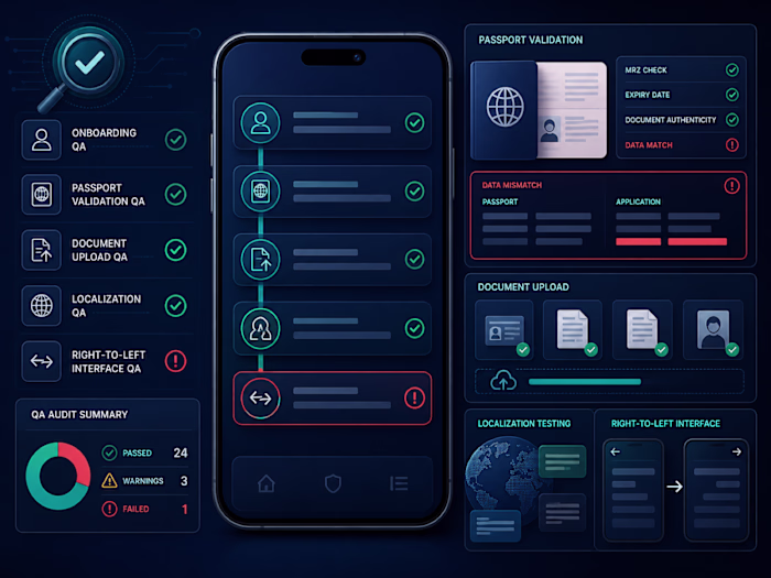 Android QA Audit — Visa App Validation, Localization & UX