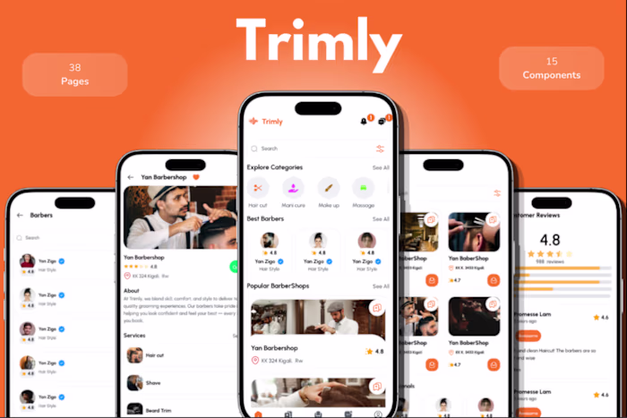 Trimly – Barbershop Booking/Salon App