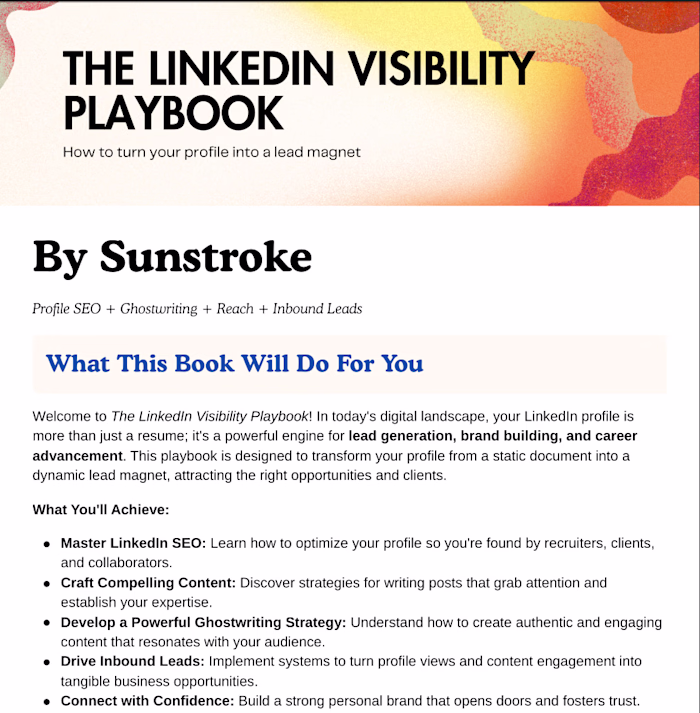 New free resource: The LinkedIn