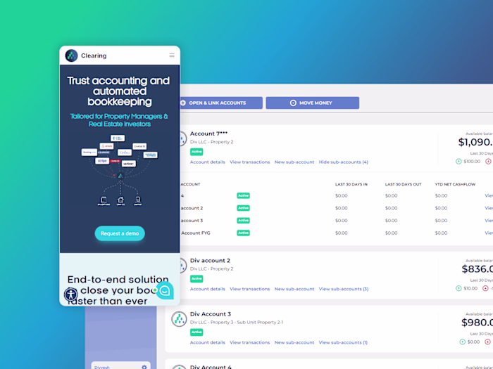 Fintech SaaS platform
