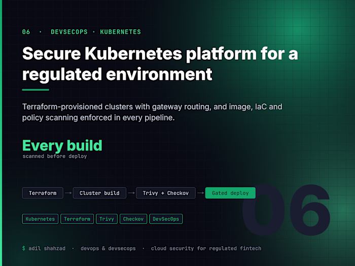 Secure Kubernetes platform for a
