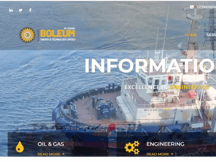 Business website