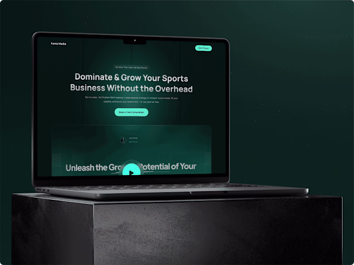 Kania Media Website Design