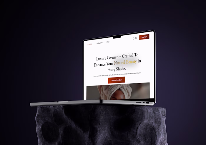 E-COMMERCE cosmetic sales landing page