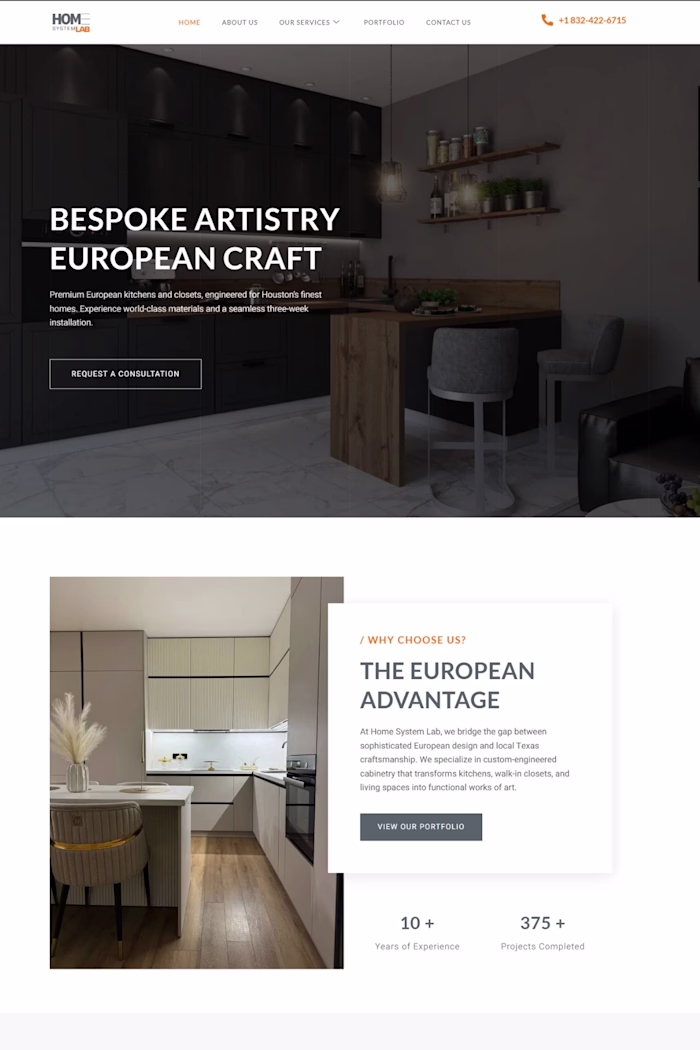 WordPress Website & Copywriting: Home System Lab (Houston, TX)