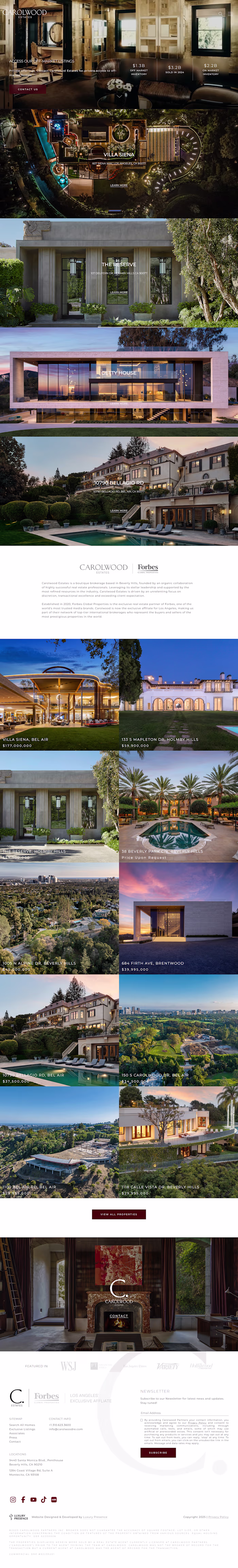 Carolwood Estates Website Redesign