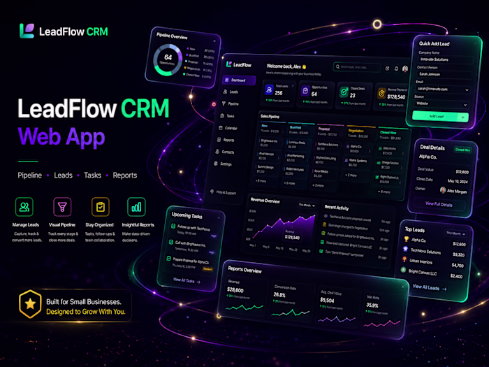 LeadFlow CRM Web App is