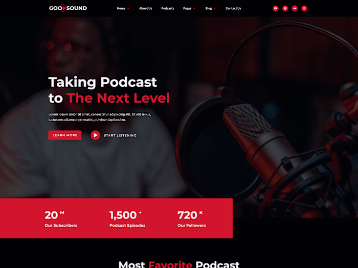Engaging Media & Entertainment Website UI Design 