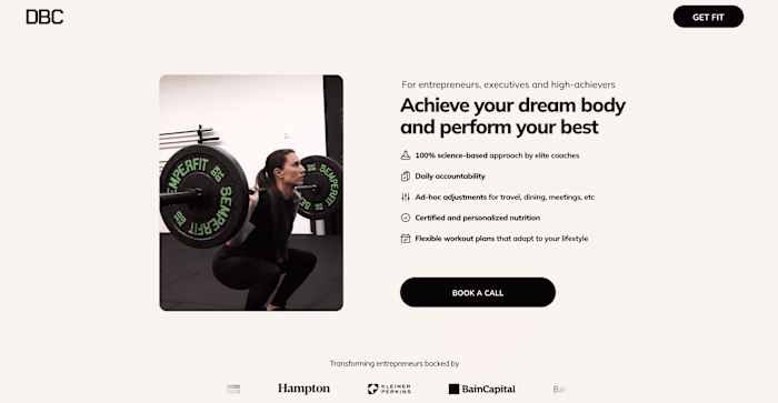 Daily Body Coach: Premium Framer Site in 1 Month