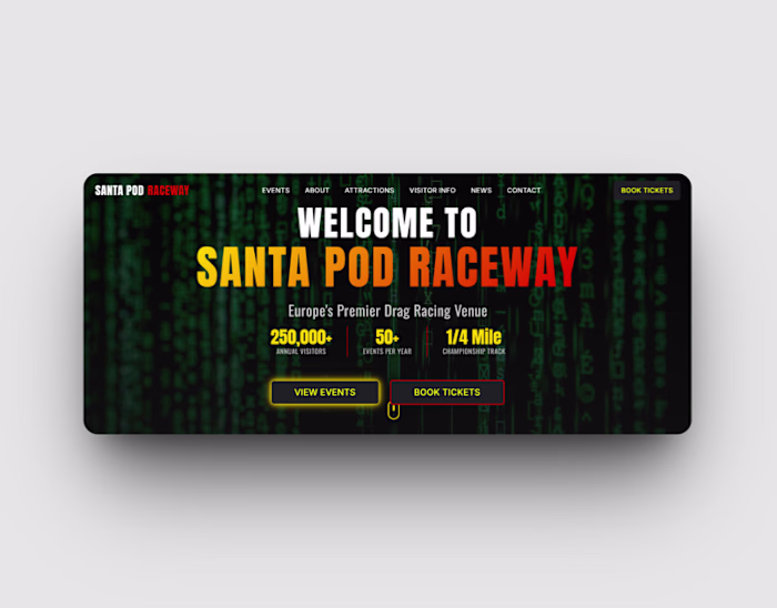 Race Way Website Design