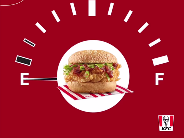 Animated visuals for KFC