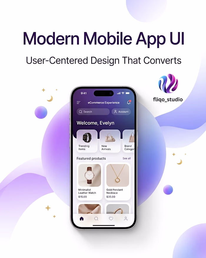 Mobile App UI Showcase
📱 Great