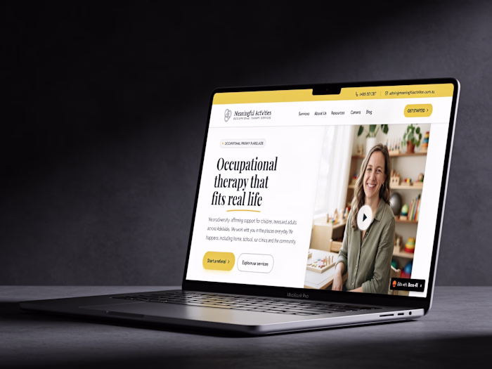 Meaningful Activities: Occupational Therapy Landing Page