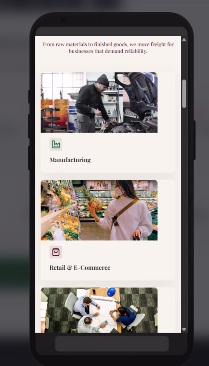 Full Send Logistics — B2B Freight Brokerage Website