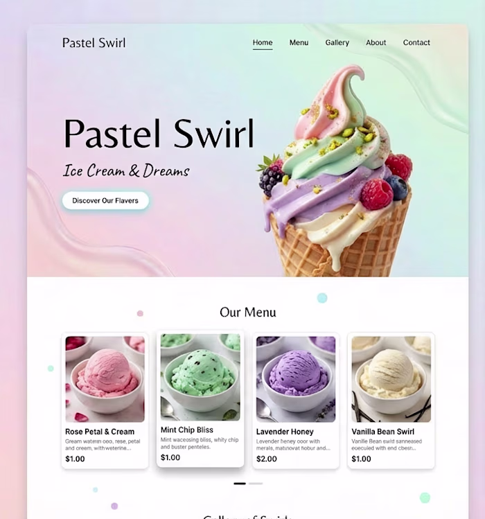 Made this ice cream parlour