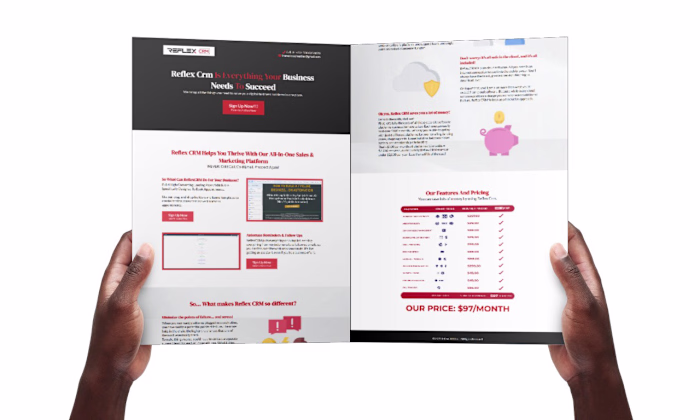 Landing page on gohighlevel