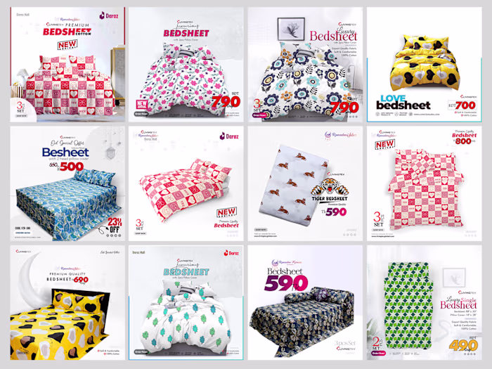 Bedsheet & Bedding Product Banners