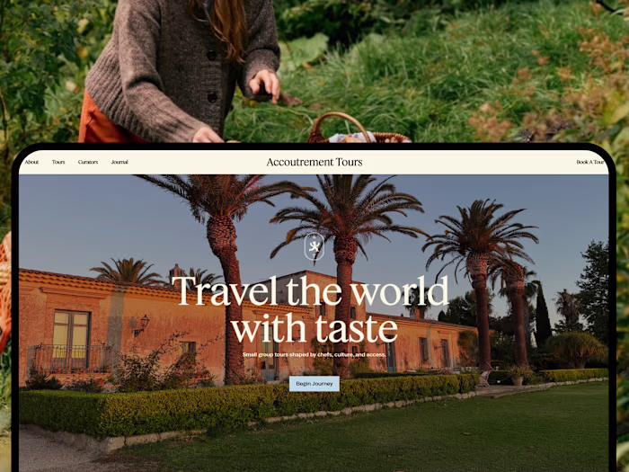 Accoutrement Tours Luxury Travel Website