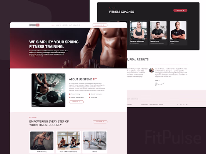 FitPulse Gym Website