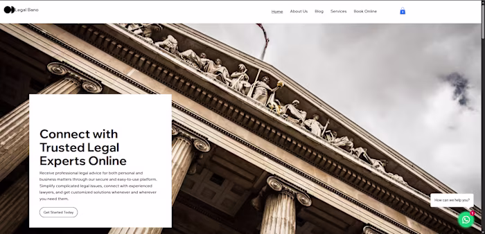 A website for consultancy firm.
