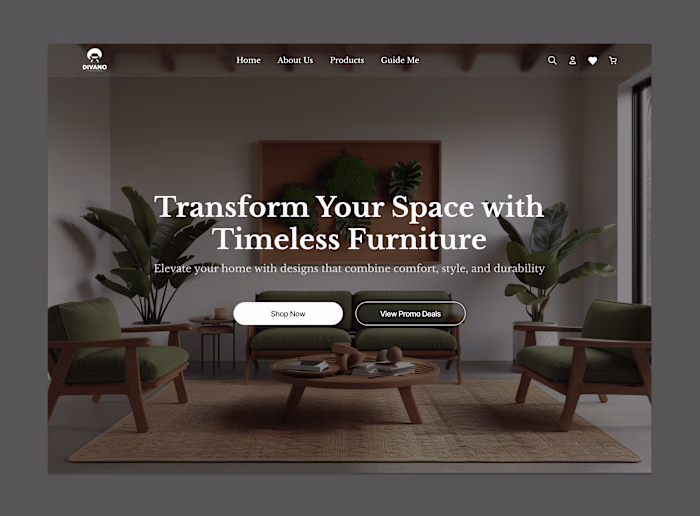 Furniture Hero Section