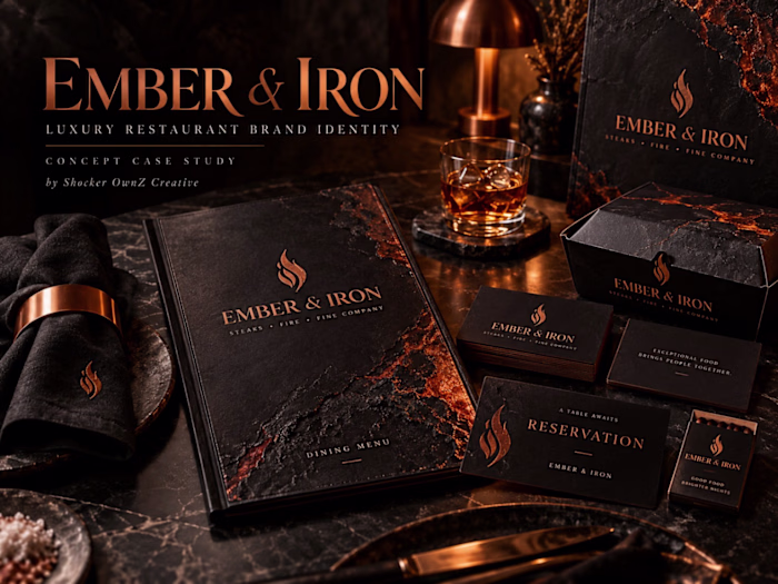 Ember & Iron — Restaurant Identity & Collateral Exploration