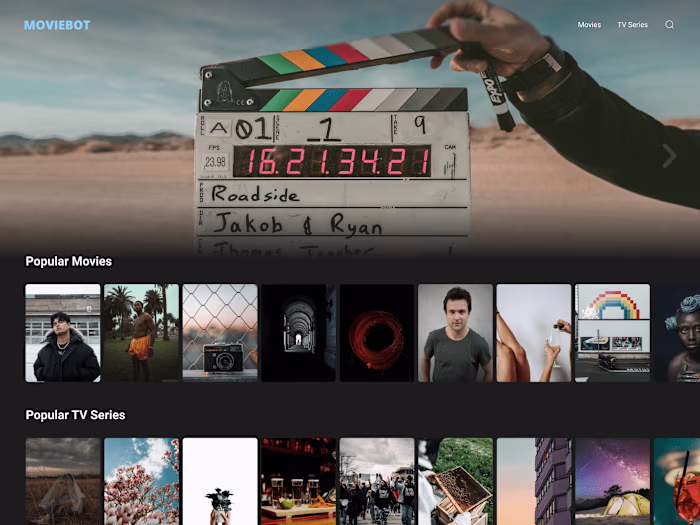 MovieBot UI UX DESIGN