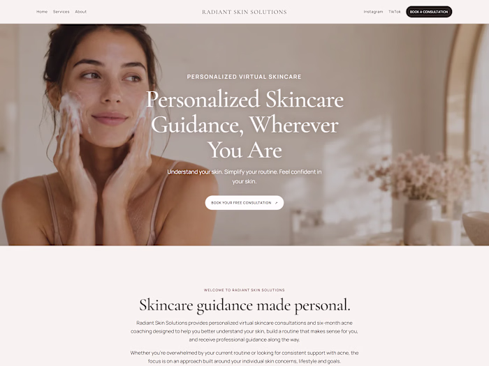 Radiant Skin Solutions - Responsive