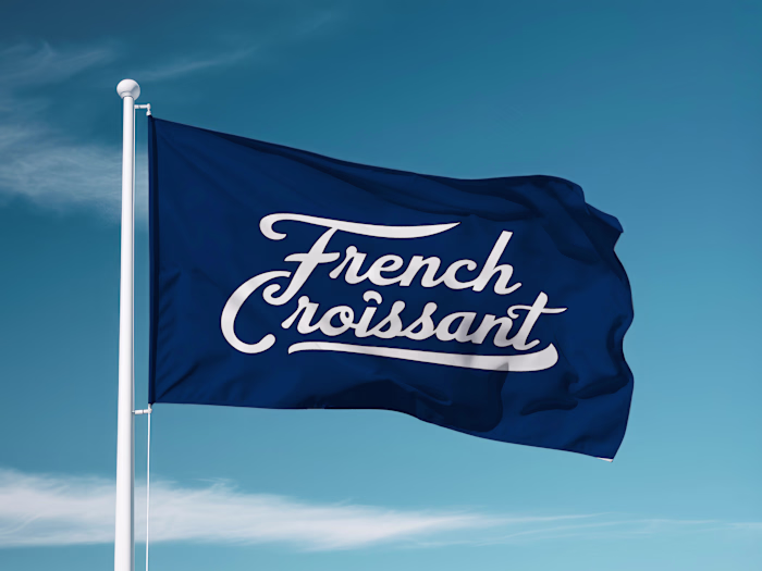 Brand identity design for French Croissant