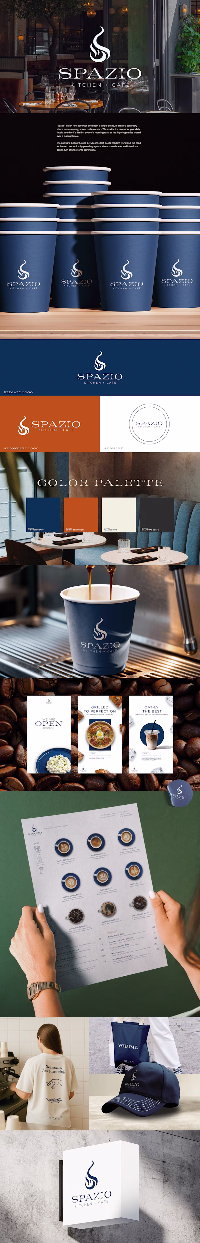 Spazio | Kitchen + Cafe — Brand Identity Design