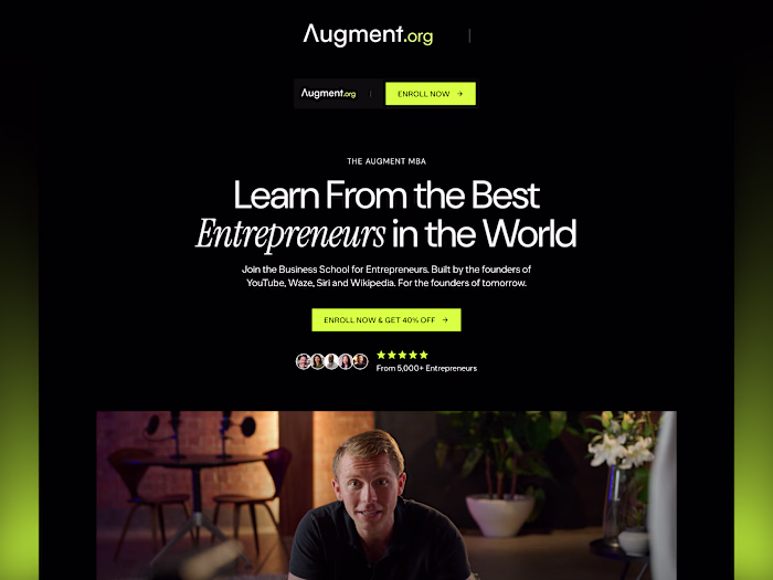 Augment Landing Page Redesign
