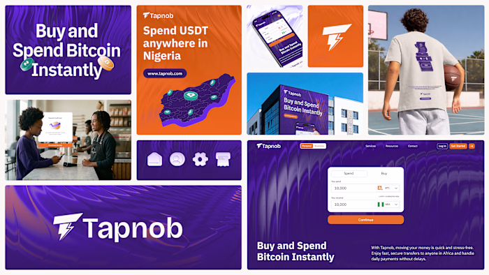 Tapnob brand and visual identity