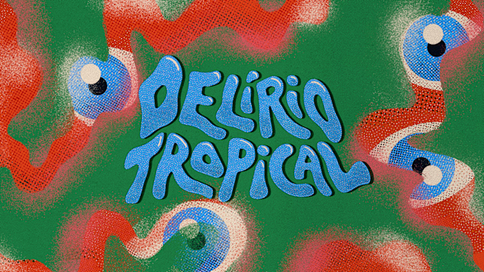 Custom lettering for Delírio Tropical

