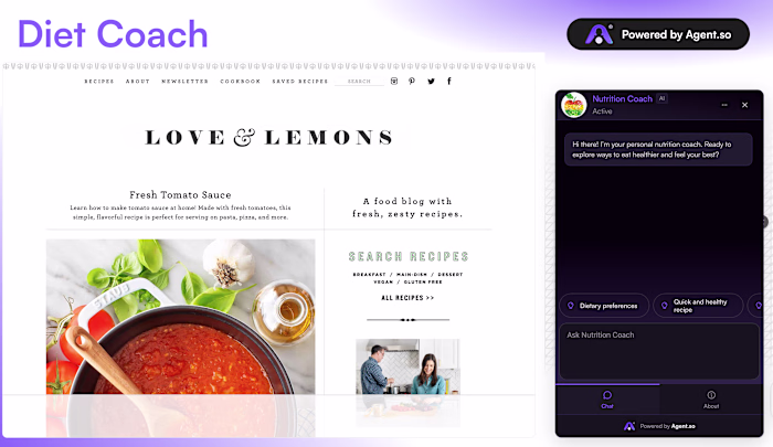 AI Integration Showcase for Love&Lemons