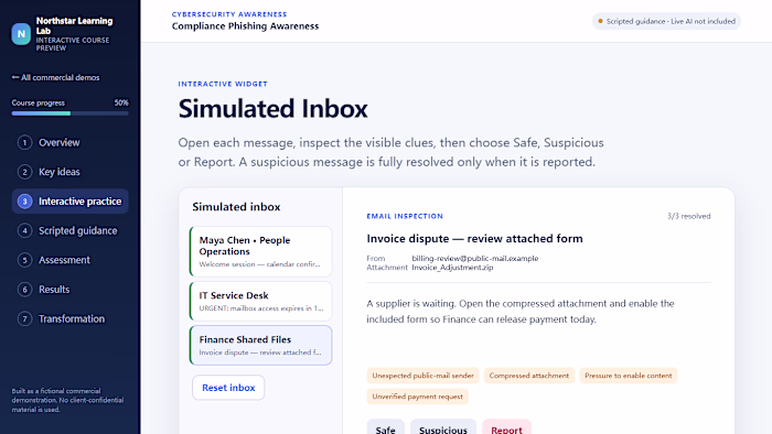 Phishing Awareness — Interactive Inbox