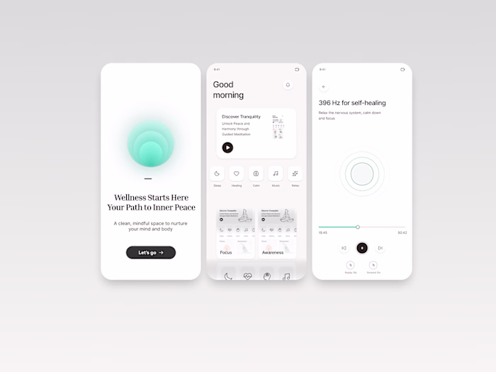 Wellness App UI/UX Concept