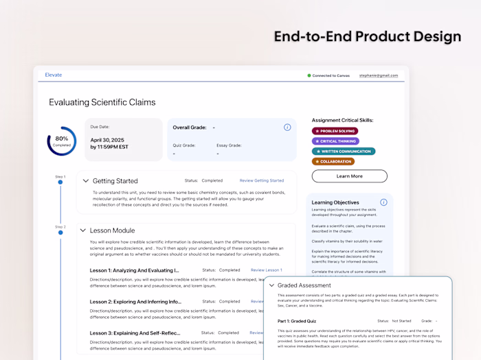 Scalable EdTech Product Design for Scaffolded Learning